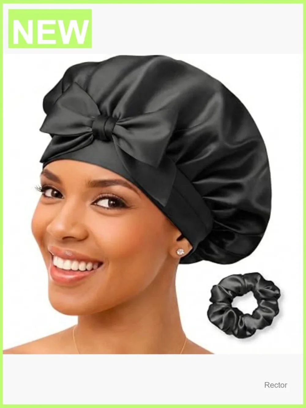 100% Mulberry Silk Sleep Cap Breathable Adjustable Hair Wrap Night Cap